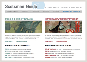 Scotsman Guide Media eNewsletter, 2012