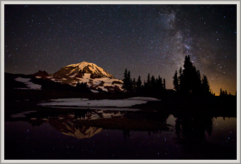 Milky Way over Rainier